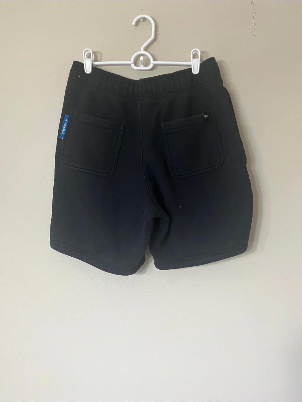 Jordan Men's Black Athletic Shorts with Blue Logo - Picture 4 of 4